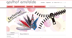 Desktop Screenshot of gasthof-emstal.de